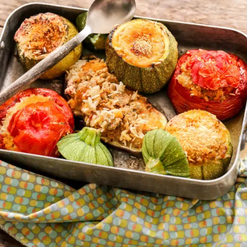 Farces à légumes avec sel