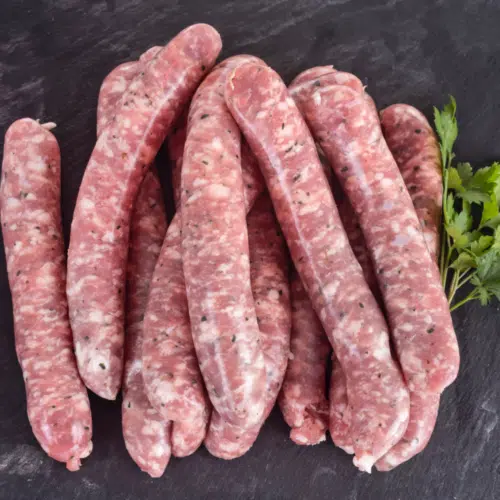 Mix complet saucisse fraîche/ chipolata à l'Ail des Ours avec sel - 1 kg