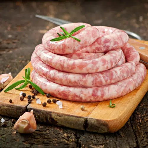 Saucisse fraîche sans colorant sur sel standard