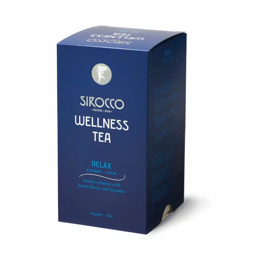 Sirocco Wellness Tea Relax (infusion au tilleul et lavande) BIO - 20 sachets – Image 2