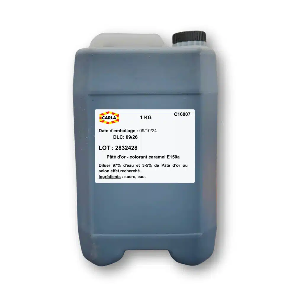 Pâté d'or - colorant caramel E150a liquide naturel - 1 kg