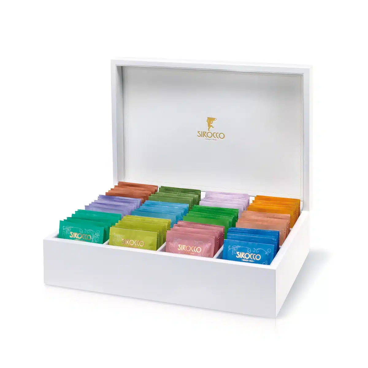 Boîte piano pour thé Sirocco - couleur blanche