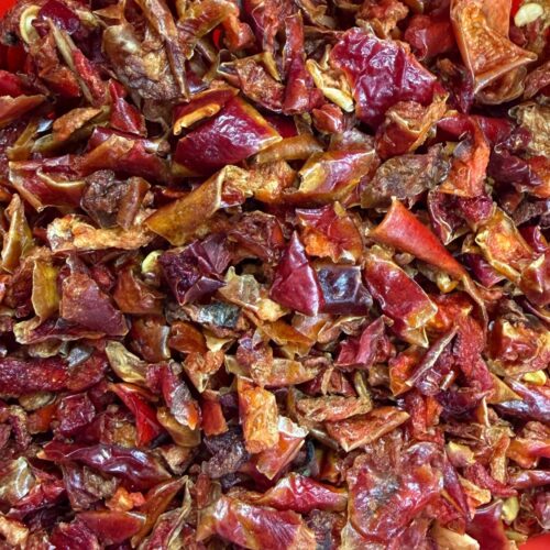 Poivrons rouges flocons 9mm - 1kg